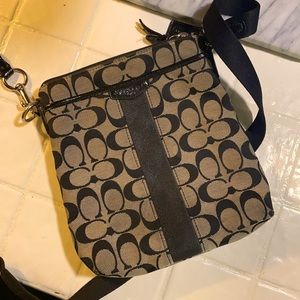 Black coach cross body